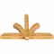 Ekena Millwork Redmond Rough Sawn Timber Gable Bracket, Western Red Cedar, 72"W x 45"H x 6"D x 6"F, 15/12 Pitch GBW072X45X0606RED00RWR - alternate 5
